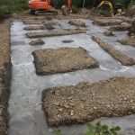 Dig out and pour of house foundations