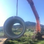 Road crossing land drainage